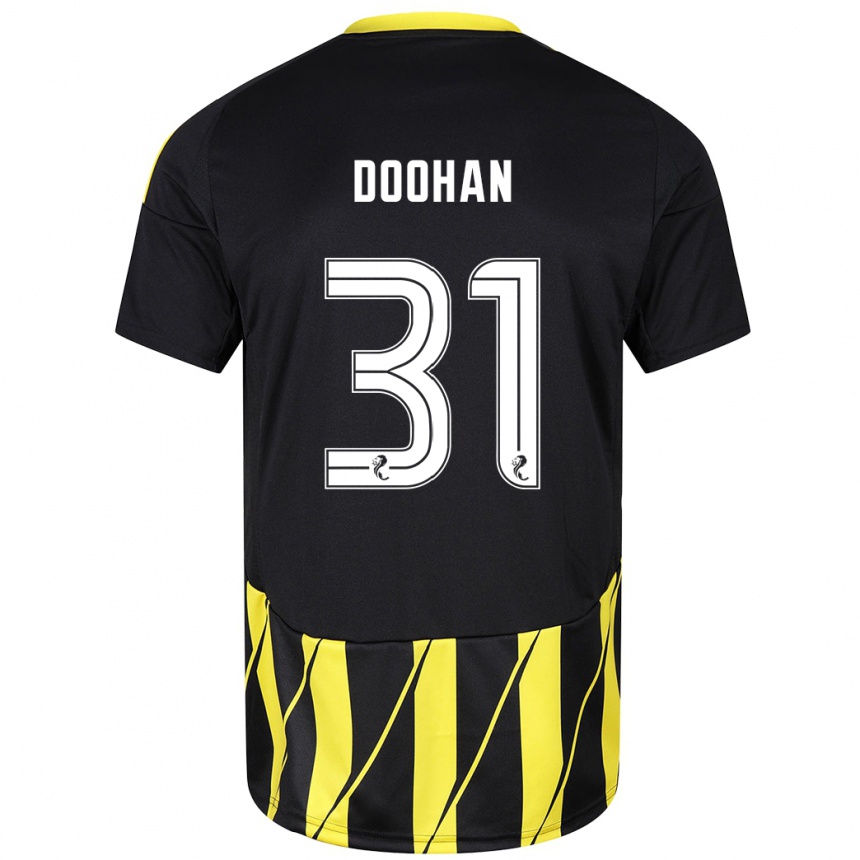 Enfant Football Maillot Ross Doohan #31 Noir Jaune Tenues Extérieur 2024/25