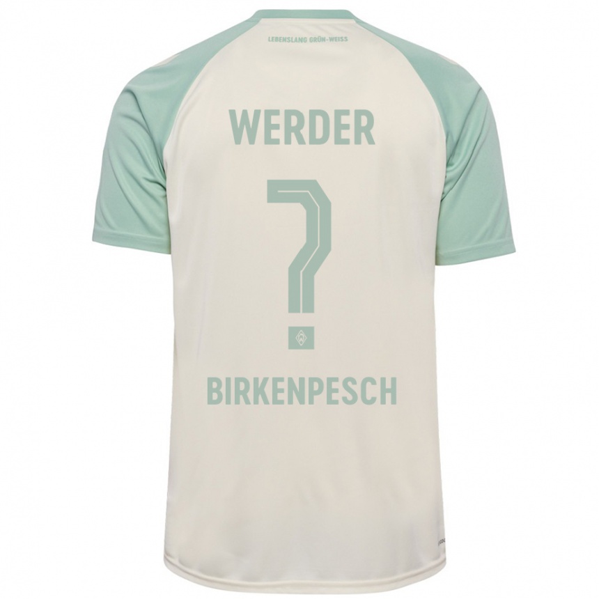 Enfant Football Maillot Noah Birkenpesch #0 Blanc Cassé Vert Clair Tenues Extérieur 2024/25