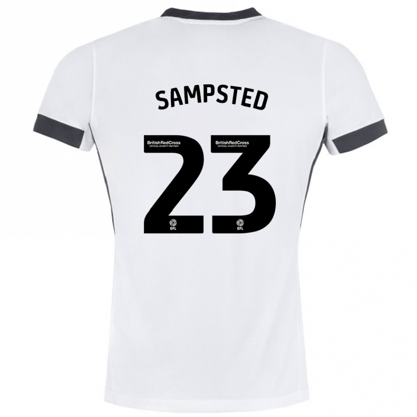 Enfant Football Maillot Alfons Sampsted #23 Blanc Noir Tenues Extérieur 2024/25