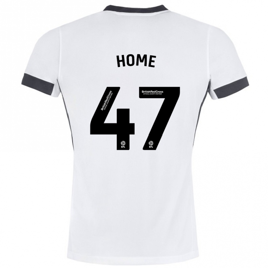 Enfant Football Maillot Josh Home #47 Blanc Noir Tenues Extérieur 2024/25