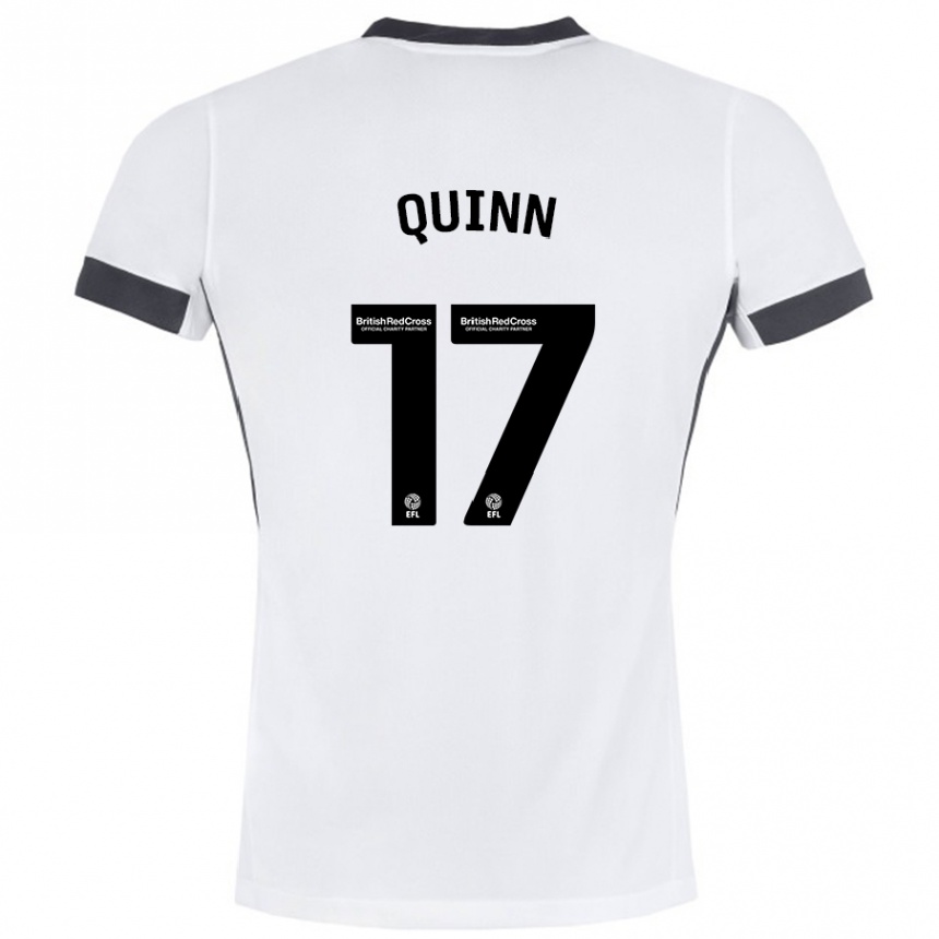 Enfant Football Maillot Lucy Quinn #17 Blanc Noir Tenues Extérieur 2024/25