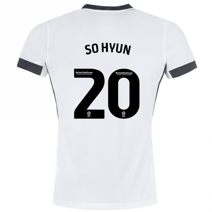 Enfant Football Maillot Cho So-Hyun #20 Blanc Noir Tenues Extérieur 2024/25