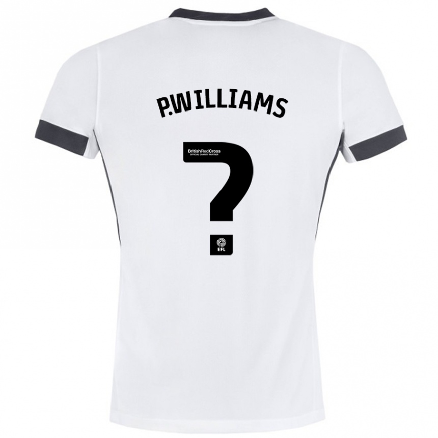 Enfant Football Maillot Pharell Williams #0 Blanc Noir Tenues Extérieur 2024/25