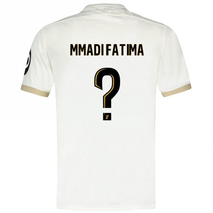 Enfant Football Maillot Ismael Mmadi Fatima #0 Blanc Doré Tenues Extérieur 2024/25