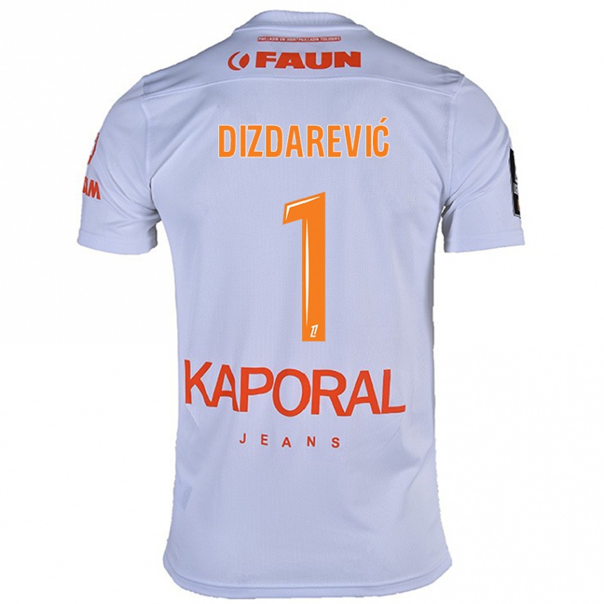 Enfant Football Maillot Belmin Dizdarevic #1 Blanc Tenues Extérieur 2024/25