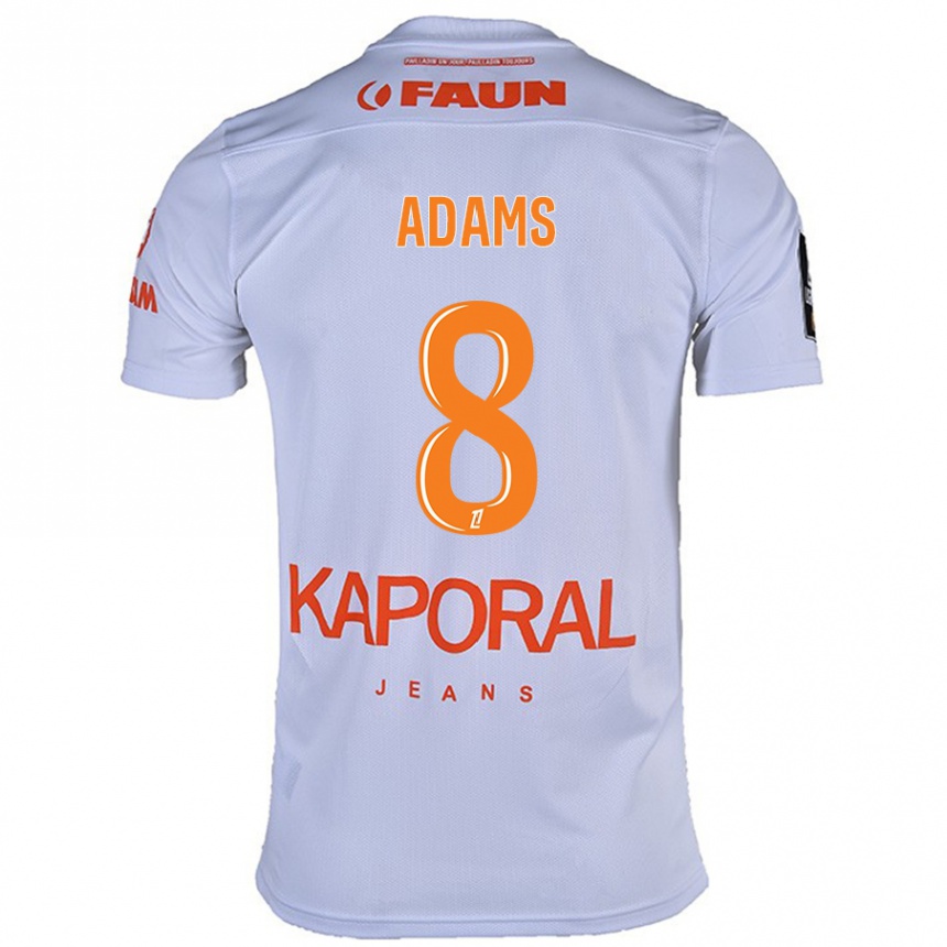 Enfant Football Maillot Akor Adams #8 Blanc Tenues Extérieur 2024/25