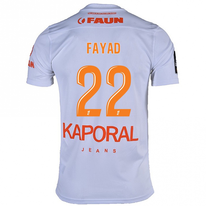 Enfant Football Maillot Khalil Fayad #22 Blanc Tenues Extérieur 2024/25