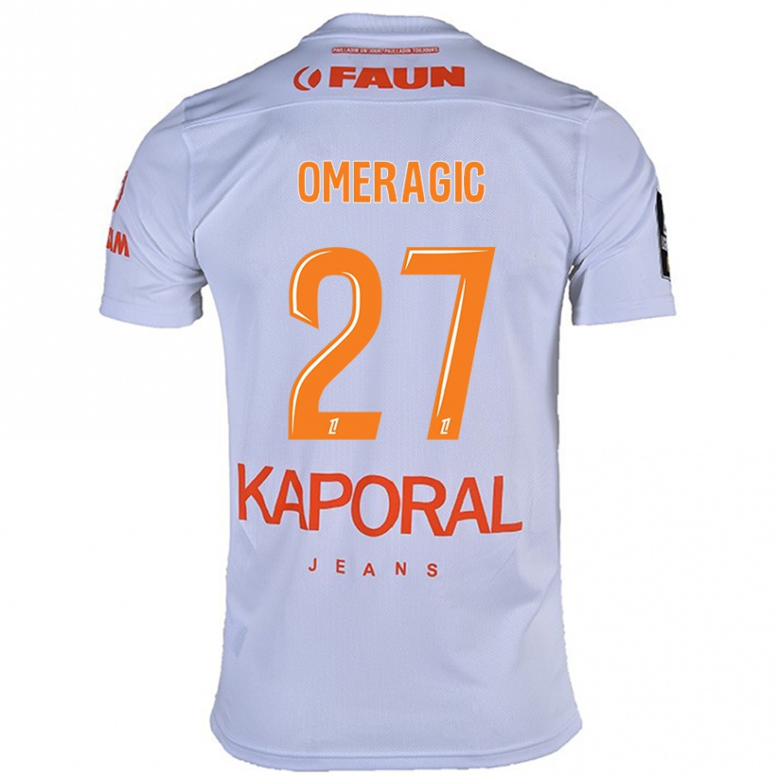 Enfant Football Maillot Becir Omeragic #27 Blanc Tenues Extérieur 2024/25