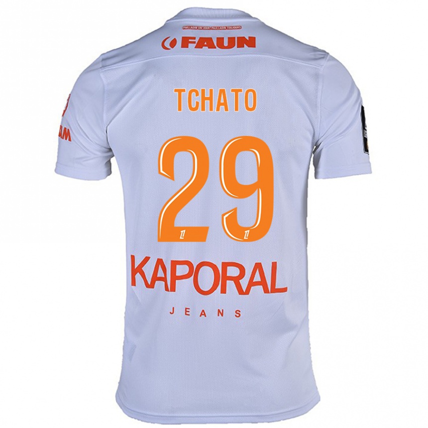 Enfant Football Maillot Enzo Tchato #29 Blanc Tenues Extérieur 2024/25