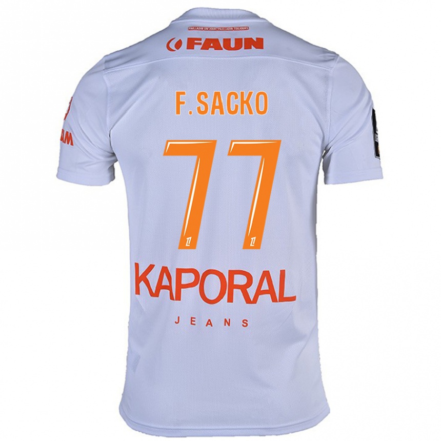 Enfant Football Maillot Falaye Sacko #77 Blanc Tenues Extérieur 2024/25