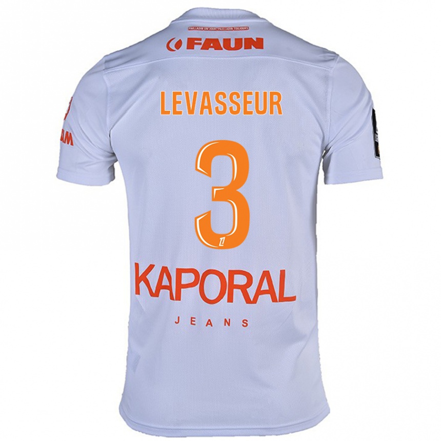 Enfant Football Maillot Marie Levasseur #3 Blanc Tenues Extérieur 2024/25