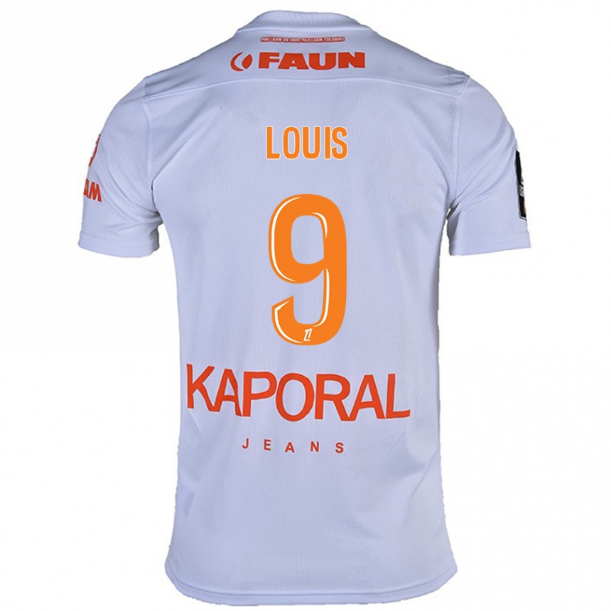 Enfant Football Maillot Kethna Louis #9 Blanc Tenues Extérieur 2024/25