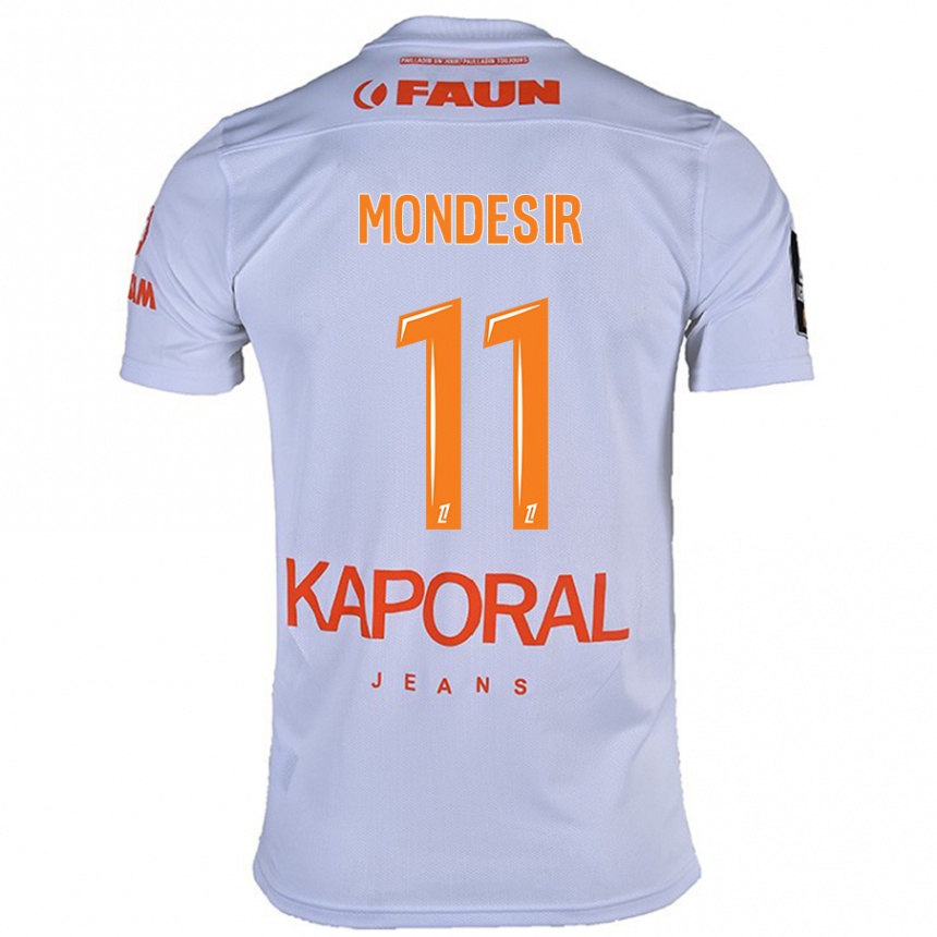 Enfant Football Maillot Nérilia Mondésir #11 Blanc Tenues Extérieur 2024/25