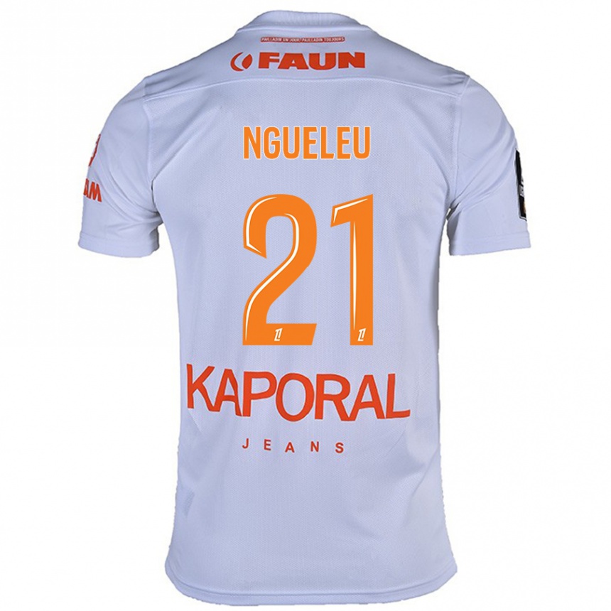 Enfant Football Maillot Nina Ngueleu #21 Blanc Tenues Extérieur 2024/25