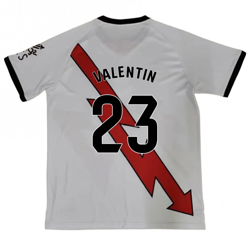 Enfant Football Maillot Óscar Valentín #23 Rouge Tenues Extérieur 2024/25