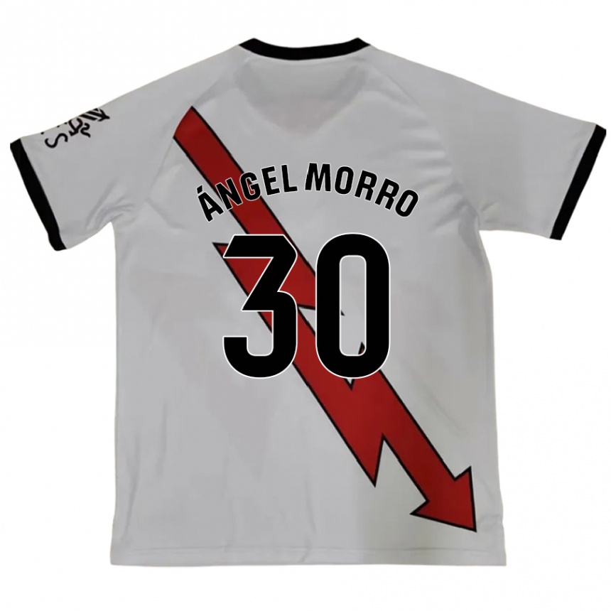 Enfant Football Maillot Miguel Ángel Morro #30 Rouge Tenues Extérieur 2024/25