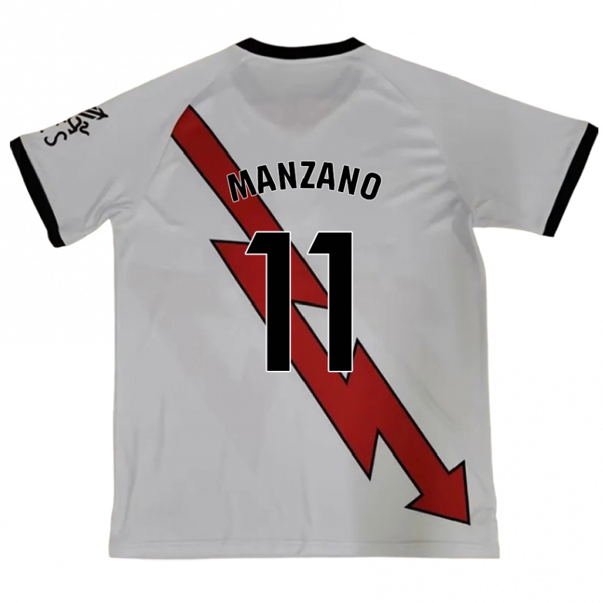 Enfant Football Maillot Sergio Manzano #11 Rouge Tenues Extérieur 2024/25