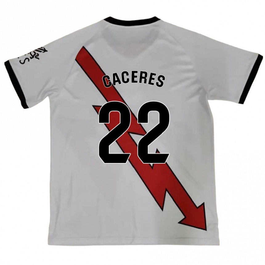 Enfant Football Maillot Daniel Cáceres #22 Rouge Tenues Extérieur 2024/25