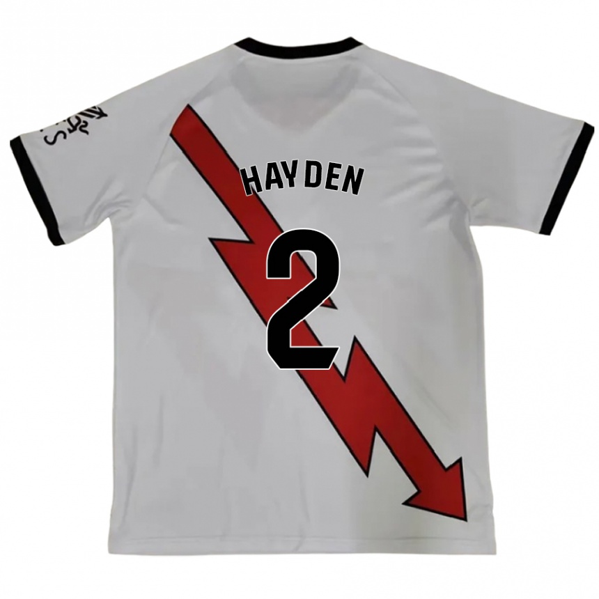 Enfant Football Maillot Danielle Hayden #2 Rouge Tenues Extérieur 2024/25