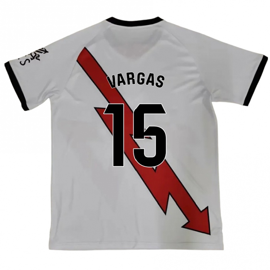 Enfant Football Maillot Rosario Vargas Sarasqueta #15 Rouge Tenues Extérieur 2024/25