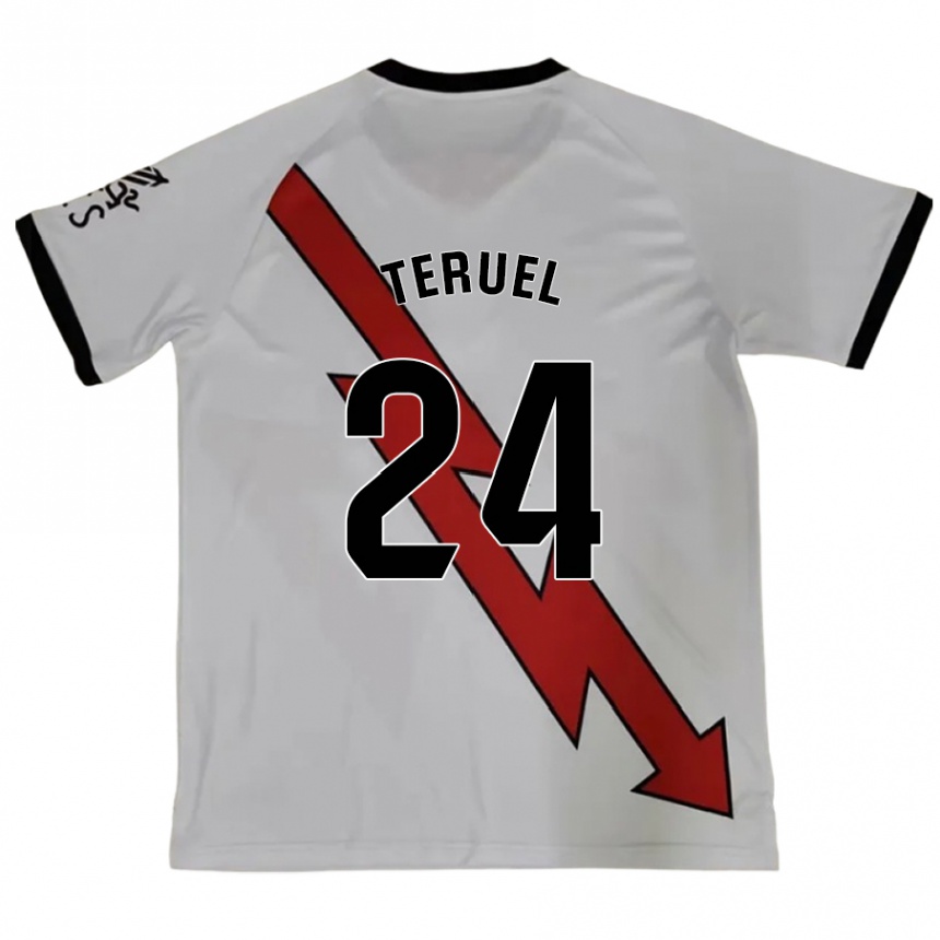 Enfant Football Maillot Laura Teruel Montero #24 Rouge Tenues Extérieur 2024/25