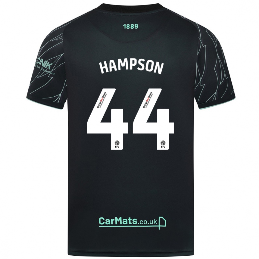 Enfant Football Maillot Owen Hampson #44 Noir Vert Tenues Extérieur 2024/25