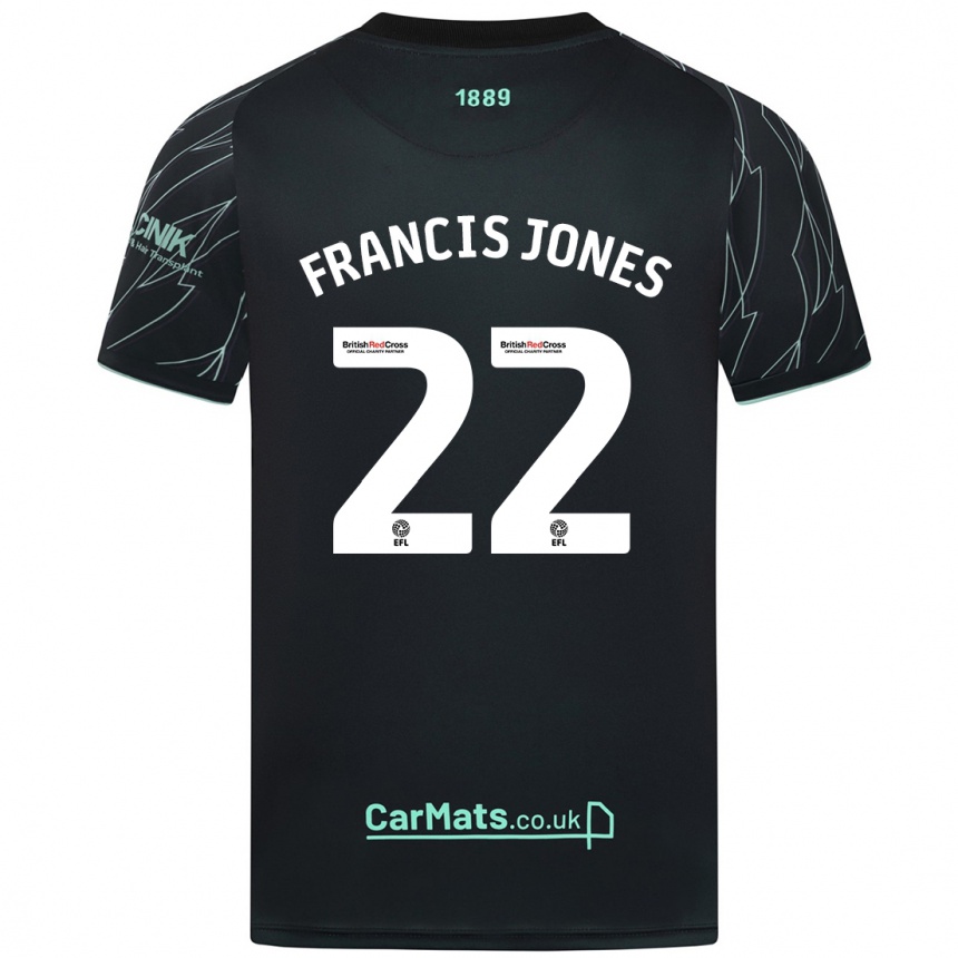 Enfant Football Maillot Maria Francis-Jones #22 Noir Vert Tenues Extérieur 2024/25