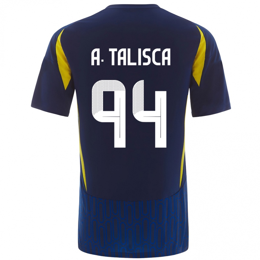 Enfant Football Maillot Talisca #94 Bleu Jaune Tenues Extérieur 2024/25