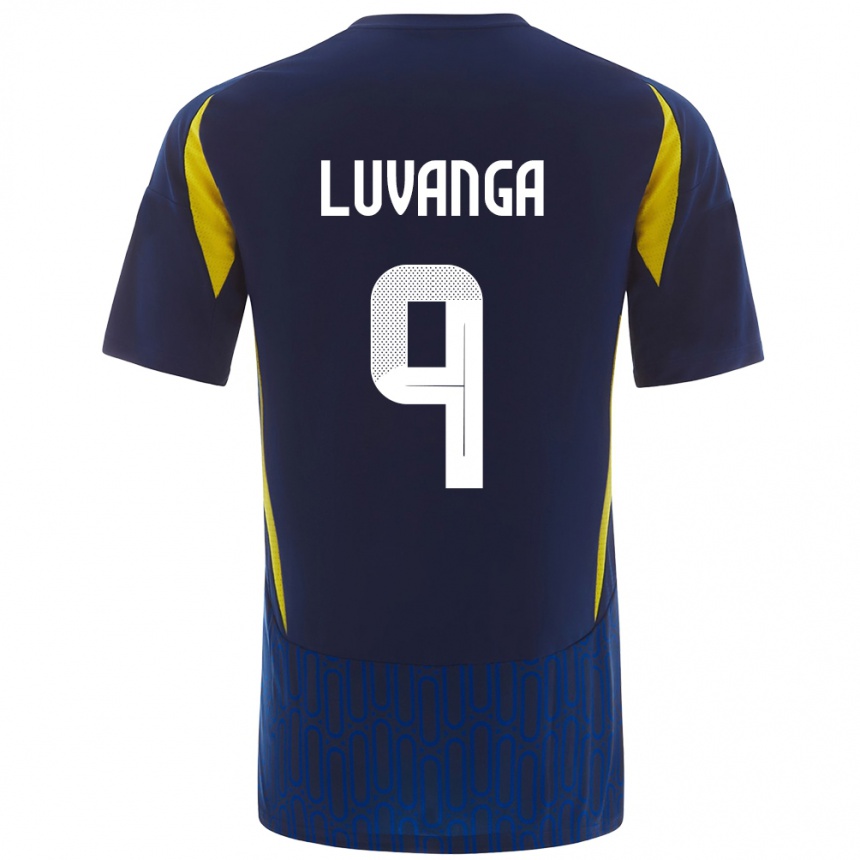 Enfant Football Maillot Clara Luvanga #9 Bleu Jaune Tenues Extérieur 2024/25