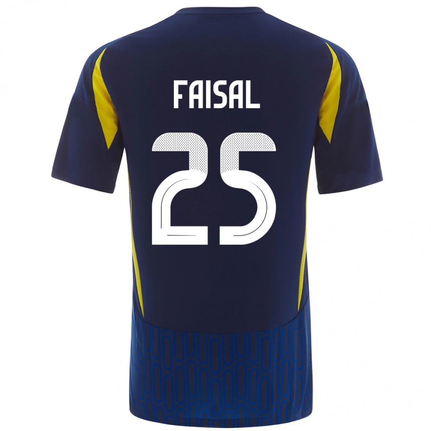 Enfant Football Maillot Samira Faisal #25 Bleu Jaune Tenues Extérieur 2024/25