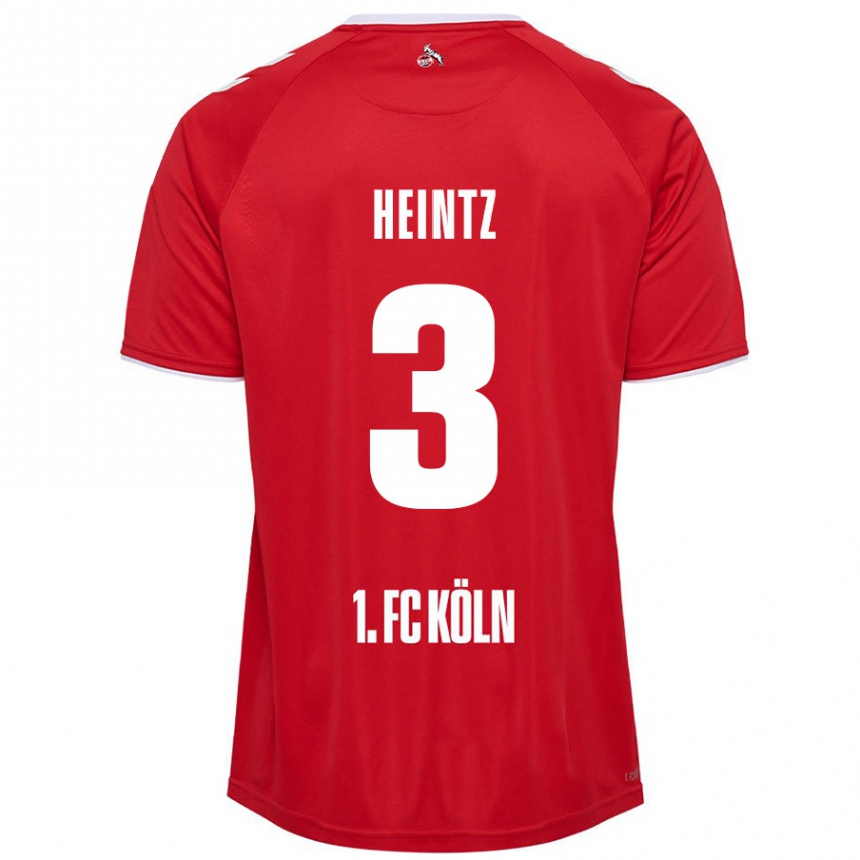 Enfant Football Maillot Dominique Heintz #3 Rouge Blanc Tenues Extérieur 2024/25