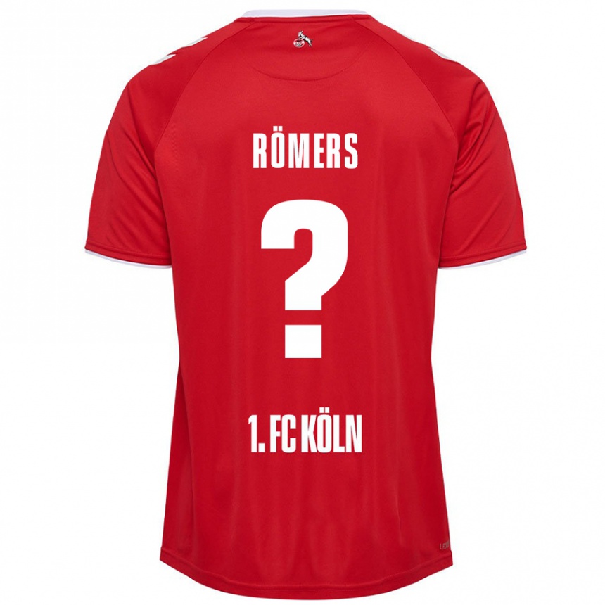 Enfant Football Maillot Arian Römers #0 Rouge Blanc Tenues Extérieur 2024/25