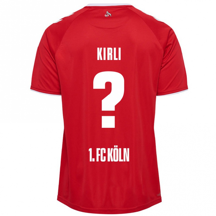 Enfant Football Maillot Celil-Noah Kirli #0 Rouge Blanc Tenues Extérieur 2024/25