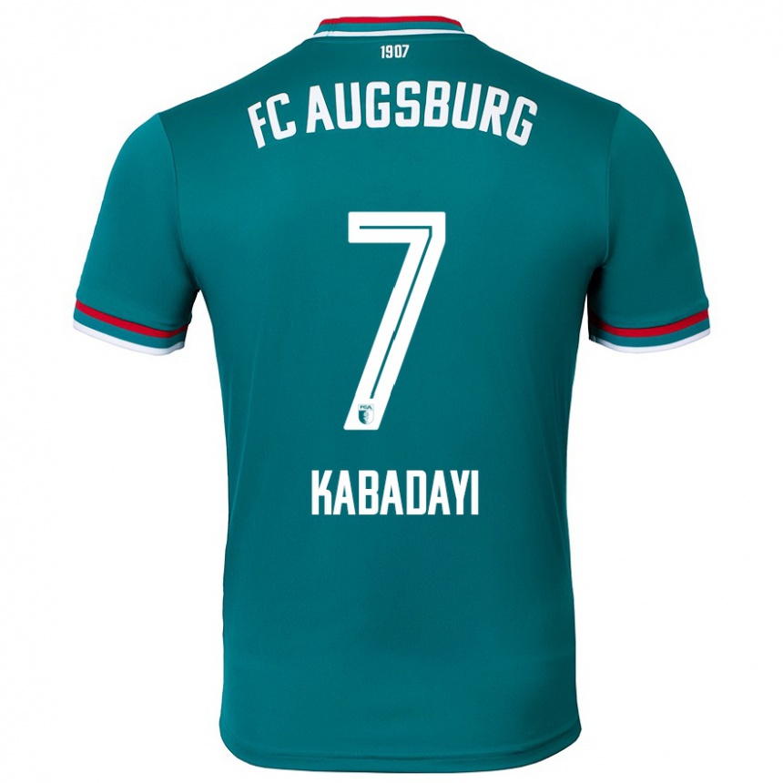 Enfant Football Maillot Yusuf Kabadayi #7 Vert Foncé Tenues Extérieur 2024/25