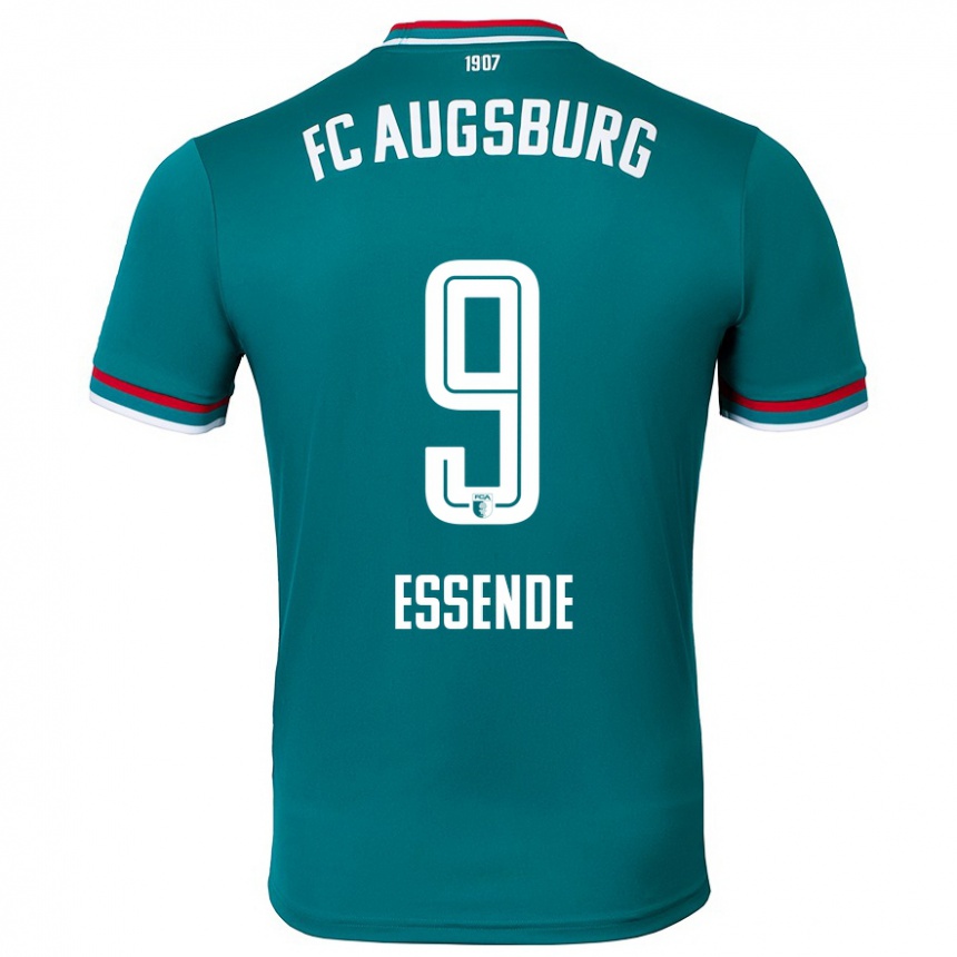 Enfant Football Maillot Samuel Essende #9 Vert Foncé Tenues Extérieur 2024/25