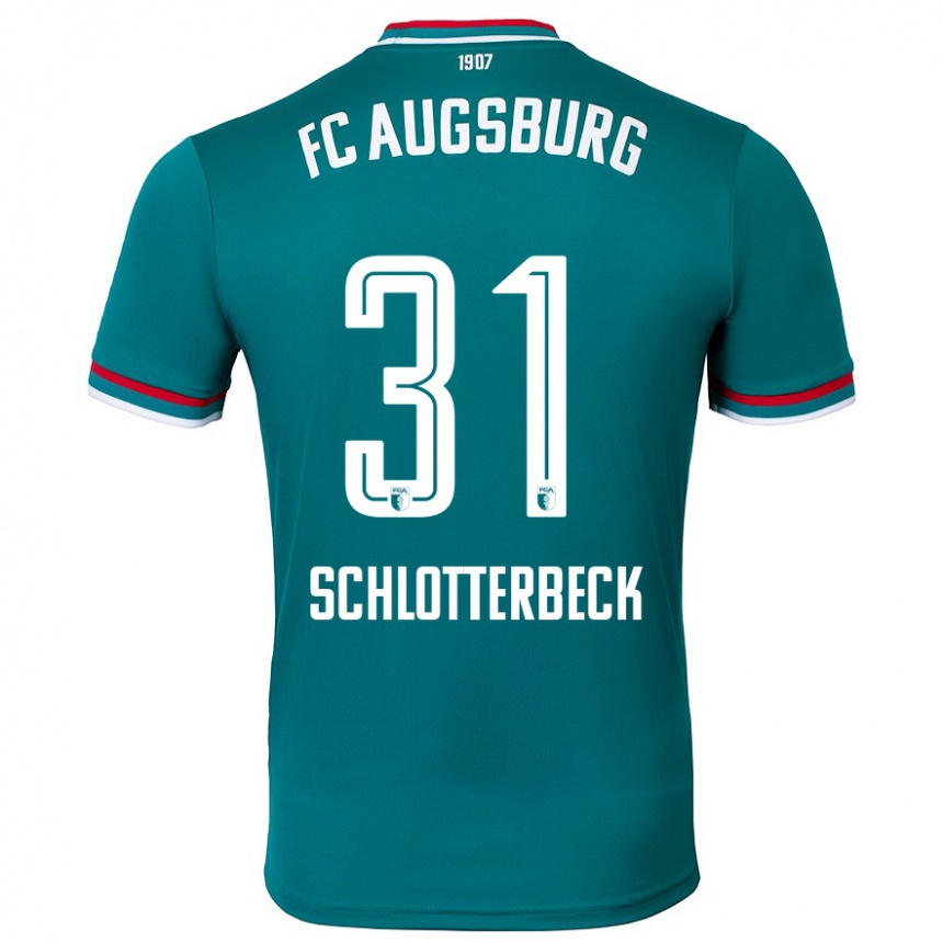 Enfant Football Maillot Keven Schlotterbeck #31 Vert Foncé Tenues Extérieur 2024/25