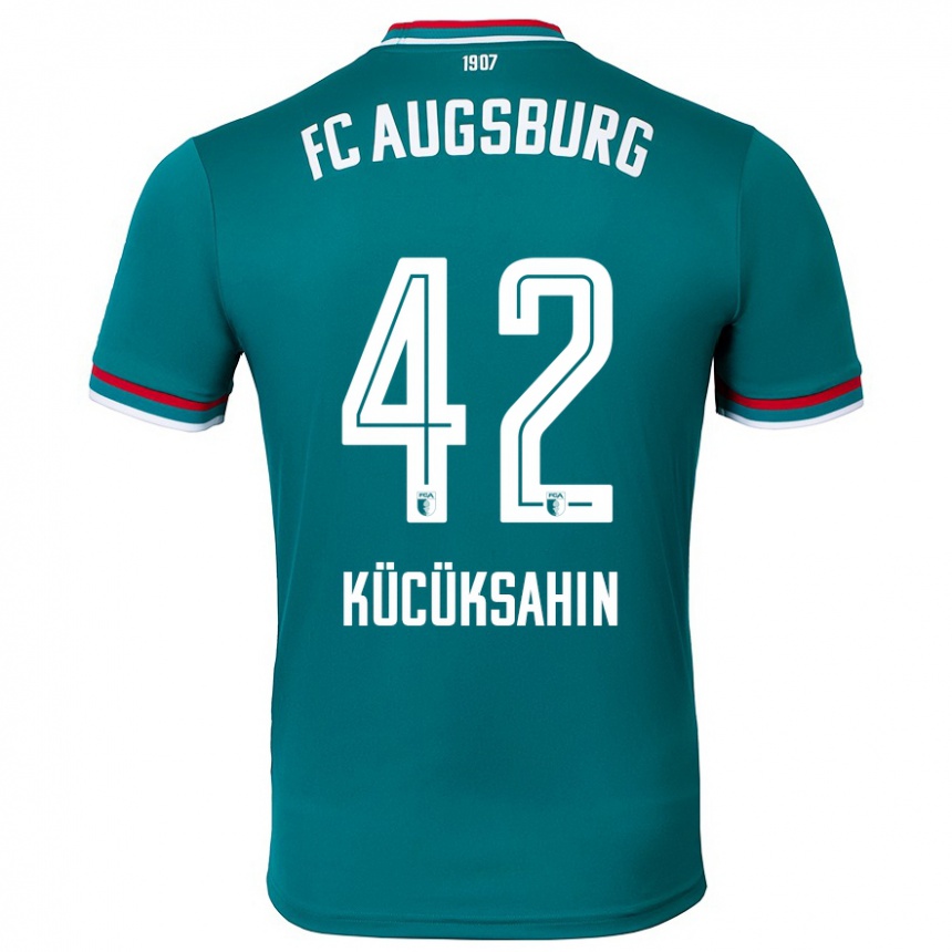 Enfant Football Maillot Mahmut Kücüksahin #42 Vert Foncé Tenues Extérieur 2024/25