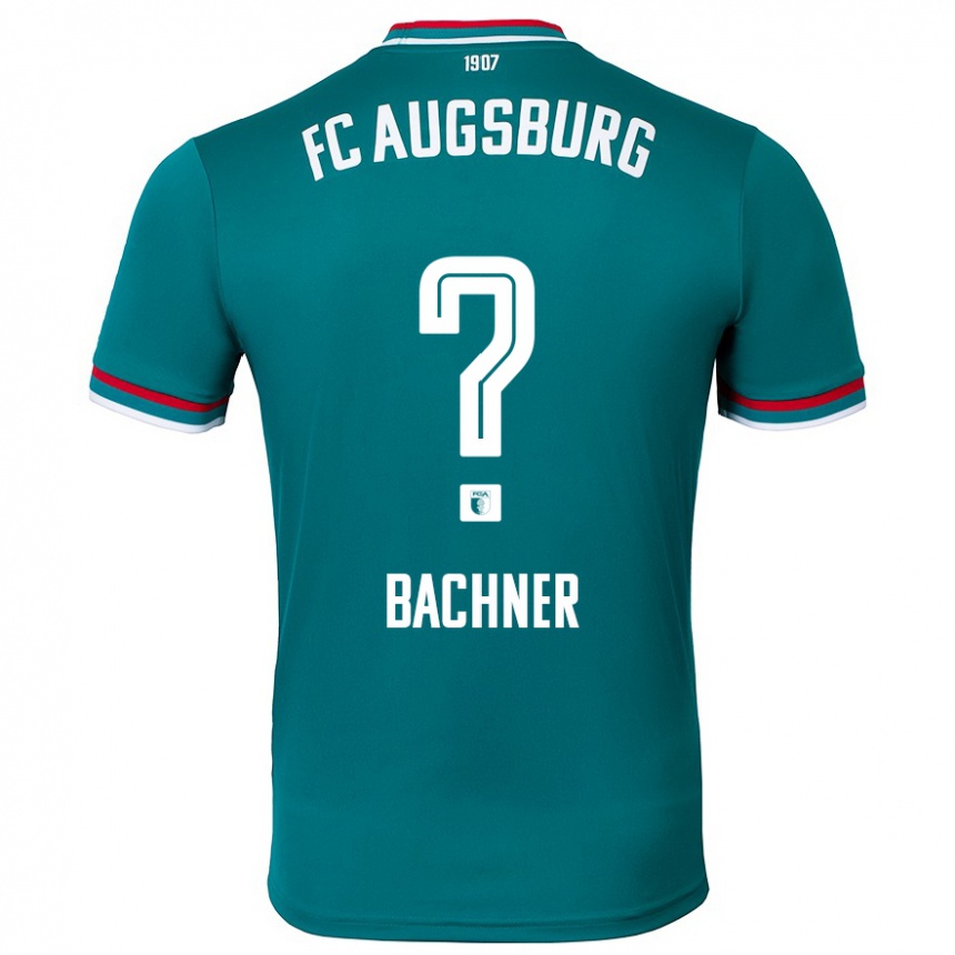 Enfant Football Maillot Max Bachner #0 Vert Foncé Tenues Extérieur 2024/25