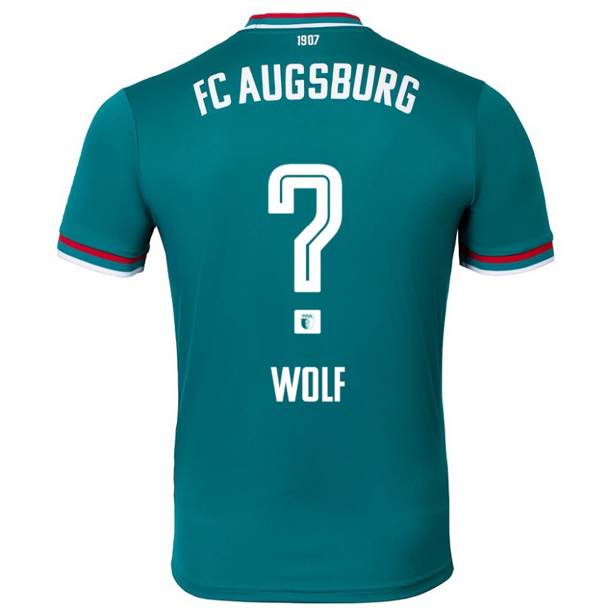 Enfant Football Maillot Paul Wolf #0 Vert Foncé Tenues Extérieur 2024/25