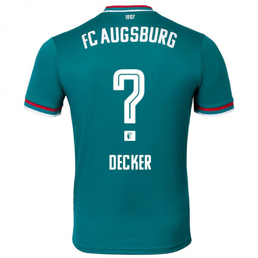 Enfant Football Maillot Tim Decker #0 Vert Foncé Tenues Extérieur 2024/25