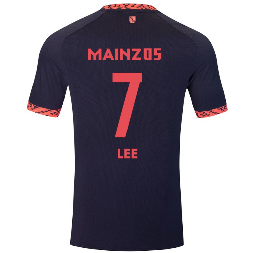 Enfant Football Maillot Jae-Sung Lee #7 Bleu Corail Rouge Tenues Extérieur 2024/25