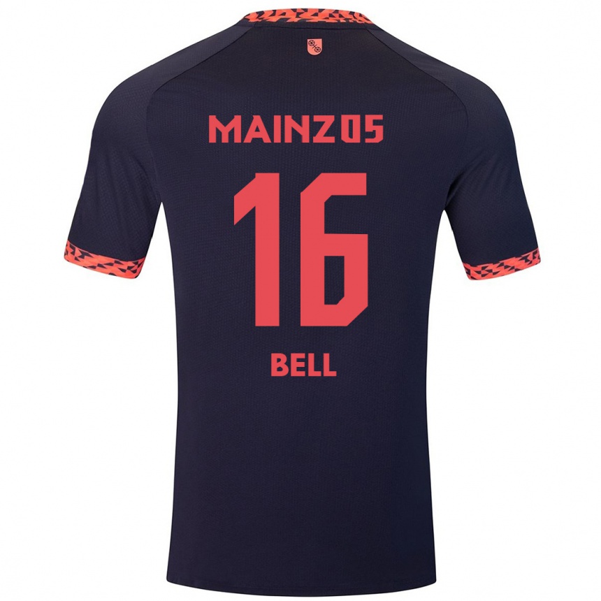 Enfant Football Maillot Stefan Bell #16 Bleu Corail Rouge Tenues Extérieur 2024/25