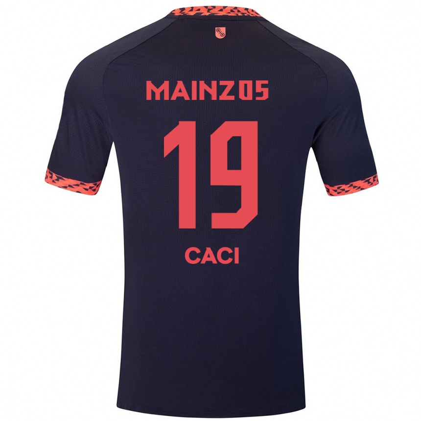 Enfant Football Maillot Anthony Caci #19 Bleu Corail Rouge Tenues Extérieur 2024/25