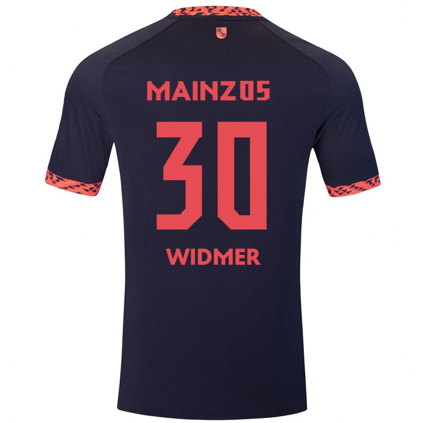 Enfant Football Maillot Silvan Widmer #30 Bleu Corail Rouge Tenues Extérieur 2024/25