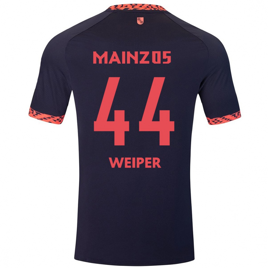 Enfant Football Maillot Nelson Weiper #44 Bleu Corail Rouge Tenues Extérieur 2024/25