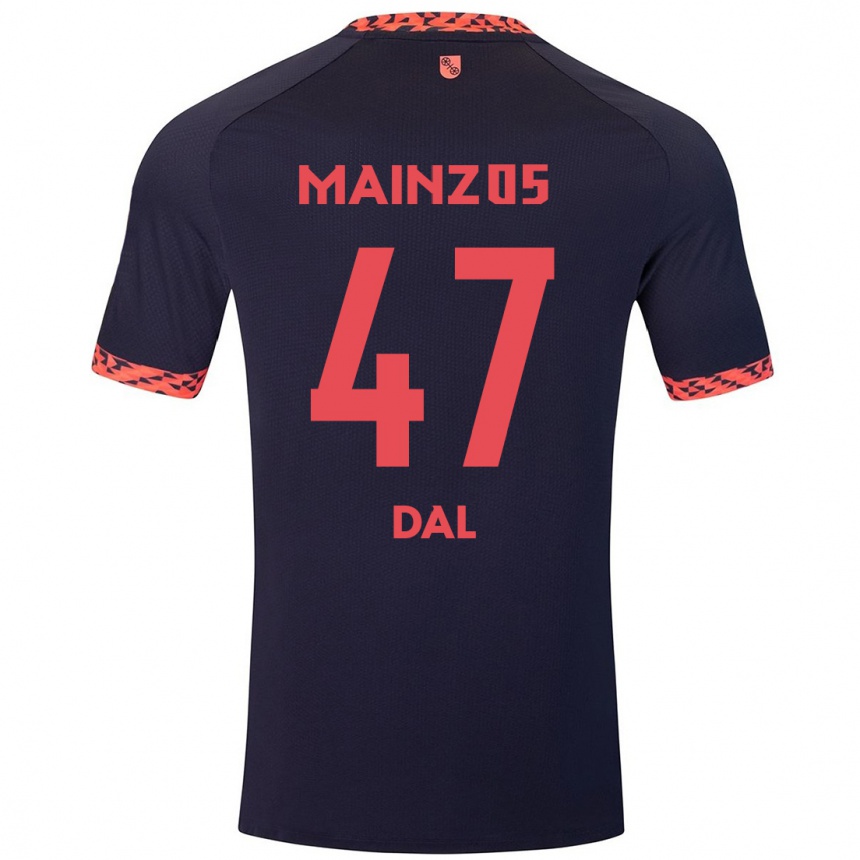 Enfant Football Maillot Maxim Dal #47 Bleu Corail Rouge Tenues Extérieur 2024/25