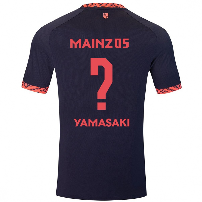 Enfant Football Maillot Taiyu Yamasaki #0 Bleu Corail Rouge Tenues Extérieur 2024/25