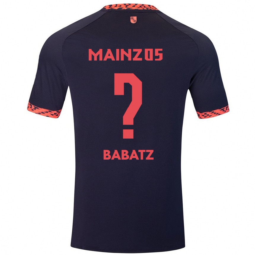 Enfant Football Maillot Louis Babatz #0 Bleu Corail Rouge Tenues Extérieur 2024/25