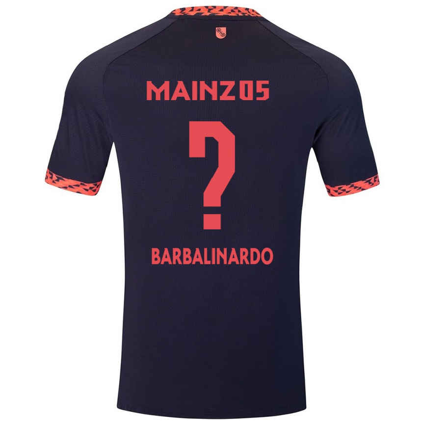 Enfant Football Maillot Jordan Barbalinardo #0 Bleu Corail Rouge Tenues Extérieur 2024/25