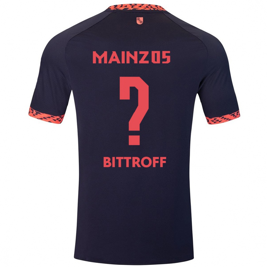 Enfant Football Maillot Maurice Bittroff #0 Bleu Corail Rouge Tenues Extérieur 2024/25